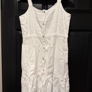 Levi’s girls White Button-Down Sundress size 12-13 years